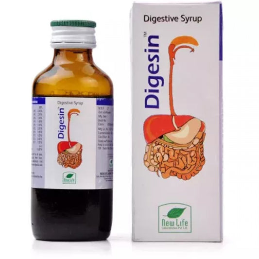 new life digesin syrup (100ml) for gas formation, acidity, heartburn, indigestion and constipation