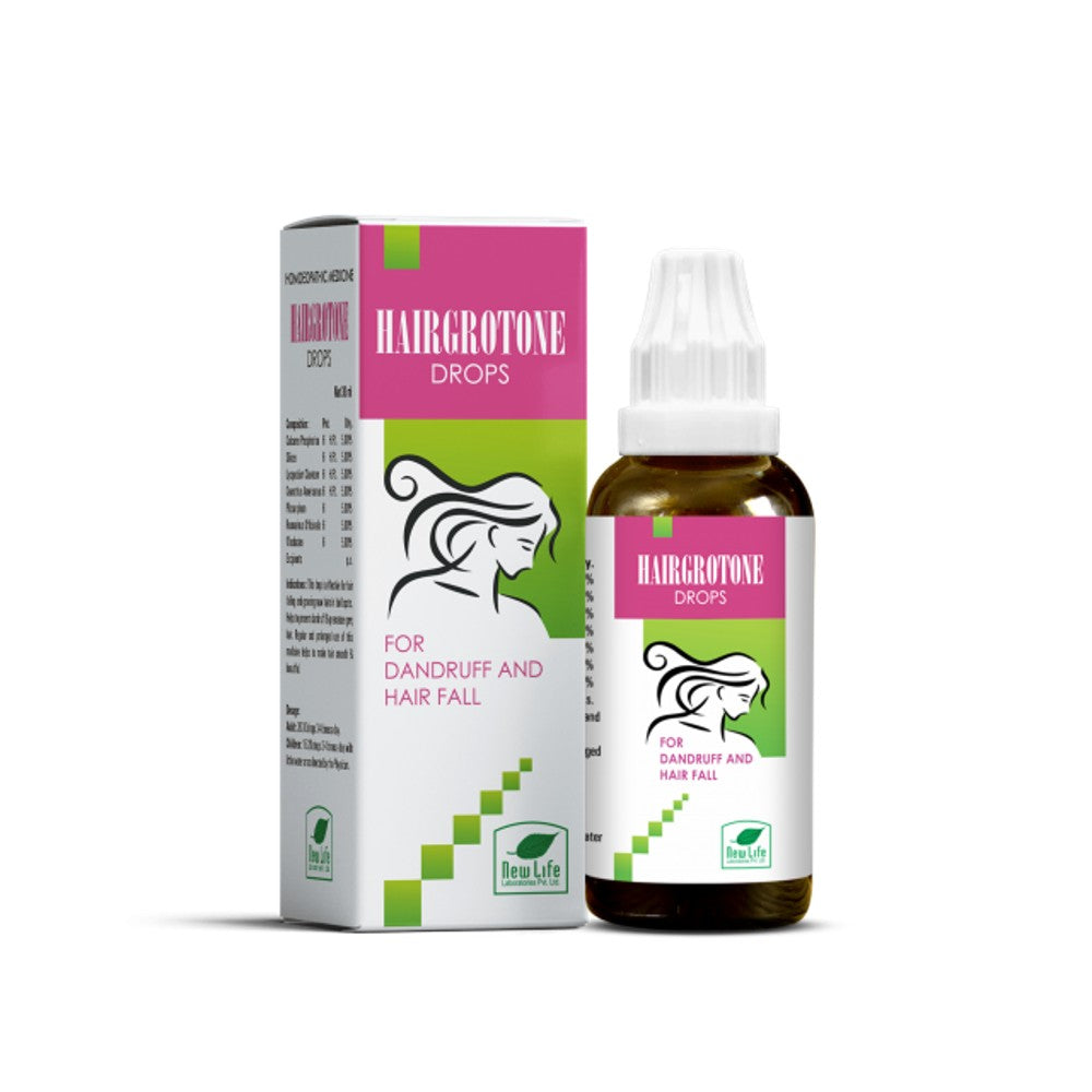 new life hairgrotone drops (30ml) for dandruff and hair falling, baldness, premature gray and promot