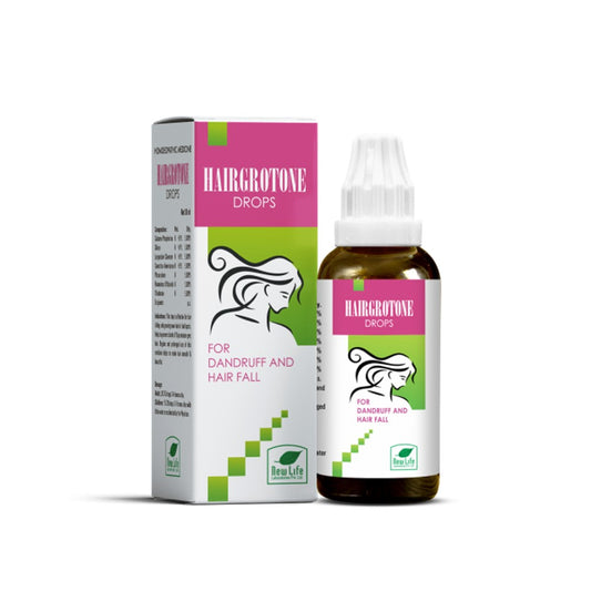 new life hairgrotone drops (30ml) for dandruff and hair falling, baldness, premature gray and promot