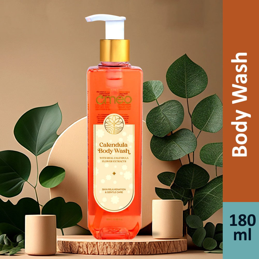 omeo calendula body wash gel 180ml