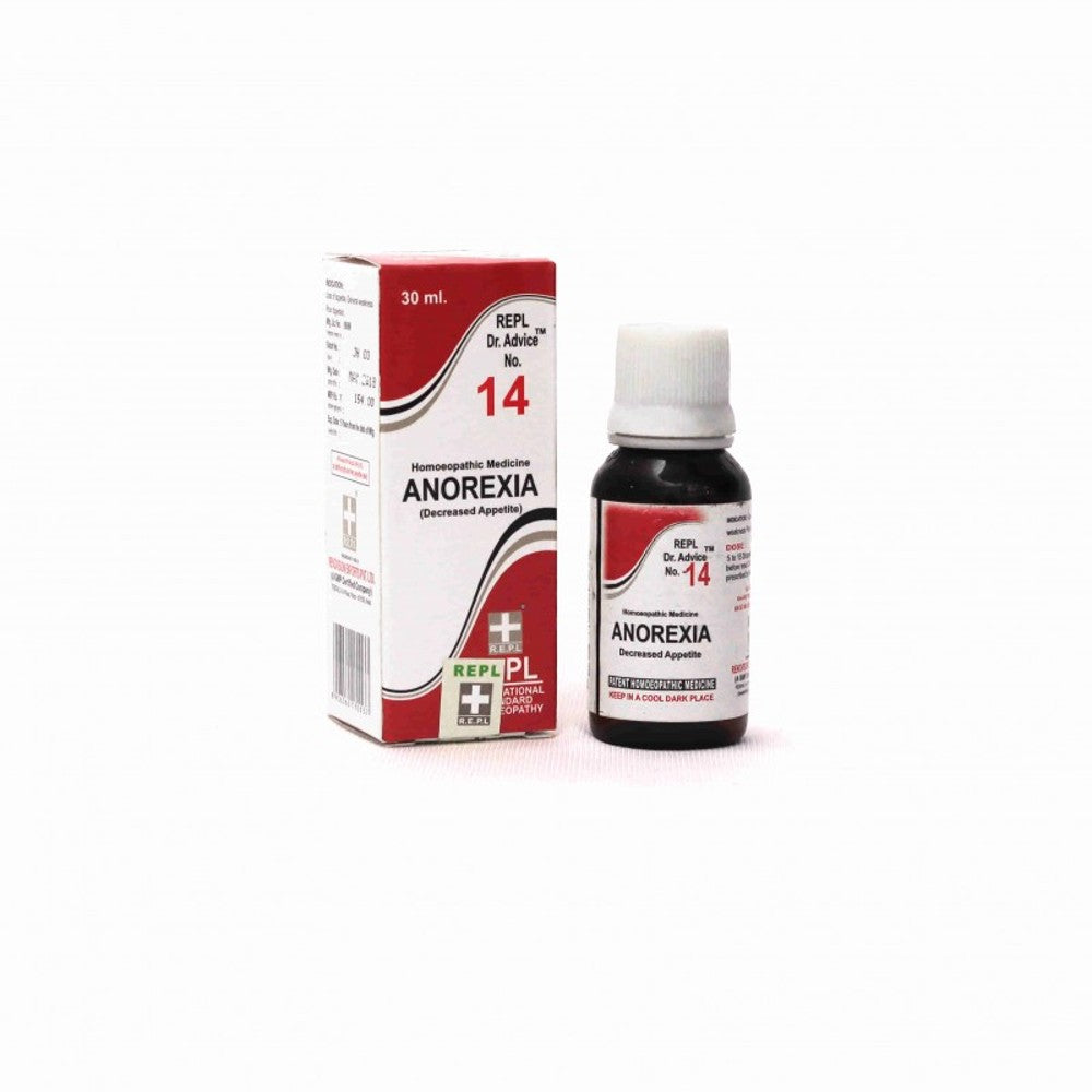 repl dr. advice no.14 anorexia drop 30ml (helps to reduce loss of appetite helps in unusual hunger h