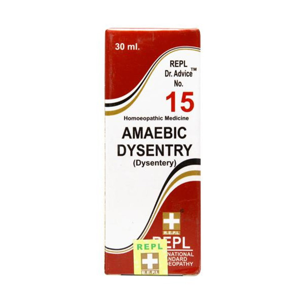 repl dr. advice no.15 amaebic dysentry drop 30ml (helps with amoebic dysentery. helps in infection o