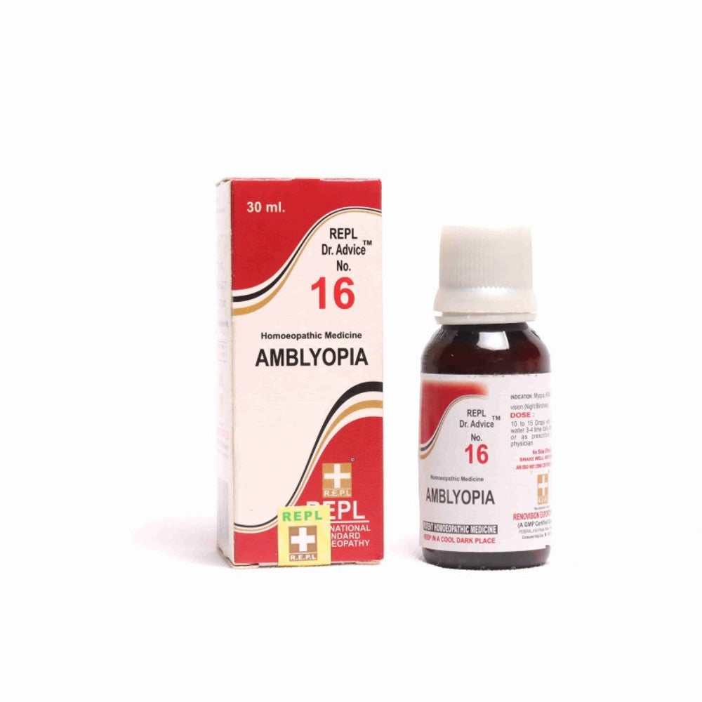 repl dr. advice no.16 amblyopia drop 30ml (helps in symptoms associated with partial blindness. help