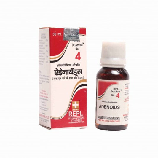 repl dr. advice no.4 adenoids drop 30ml (helps in excessive bleeding helps in infection helps in ris