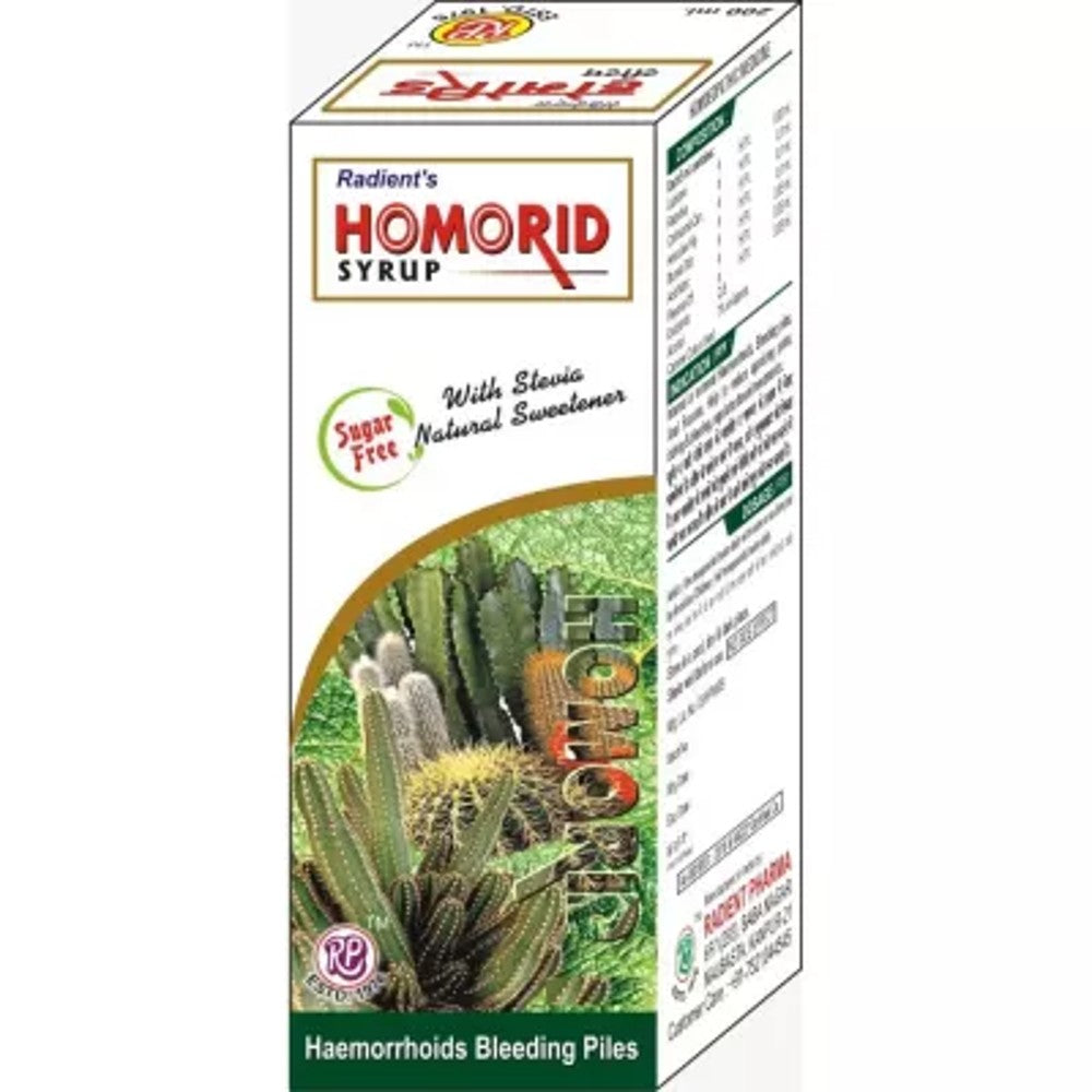 radient homorid syrup sugar free 200ml (stop the burning and itching of hemorrhoids with our effecti