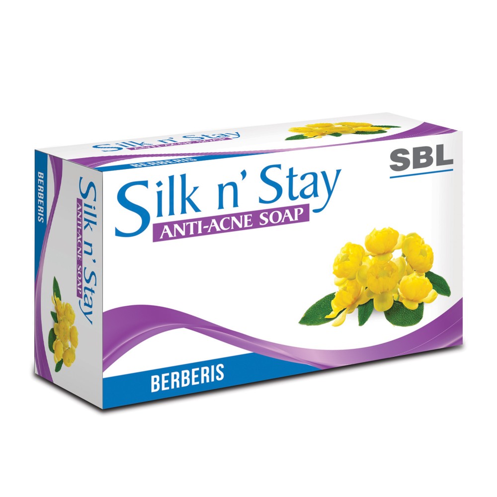 SBL Silk N Stay Anti Acne Berberis Soap - 75gm
