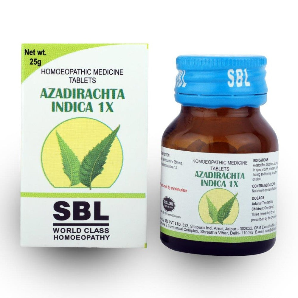 sbl azadirachta indica tablet 1x 25gm