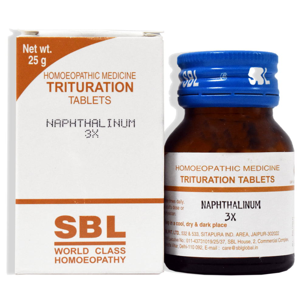 sbl naphthalinum 3x tablets 25gm