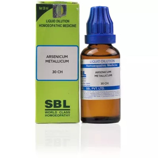 sbl arsenicum metallicum dilution 30 ch 30ml (ocd, burning pains, for weight gain, boils, itching sc