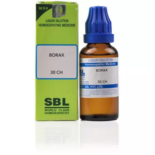 sbl borax dilution 30 ch 30ml (mouth ulcers, albuminuria, blood in urine, menstrual complaints)