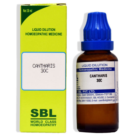 sbl cantharis dilution 30 ch 30ml (1st degree burns, eczema, rage and anger,burning painful urinati