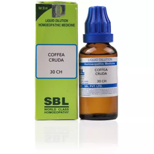 sbl coffea cruda dilution 30 ch 30ml (sensitive to pains, toothache, dentition, cramps, twitching li