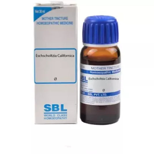 sbl eschscholtzia californica mother tincture q 30ml (for sleeplessness, mood swings, bed wetting, v