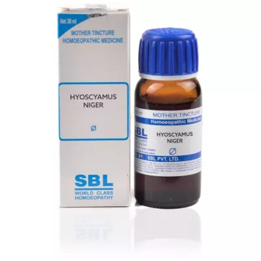 sbl hyoscyamus niger q 30ml ( delirium, convulsions, clonic spasm, cough lying down, twitching)