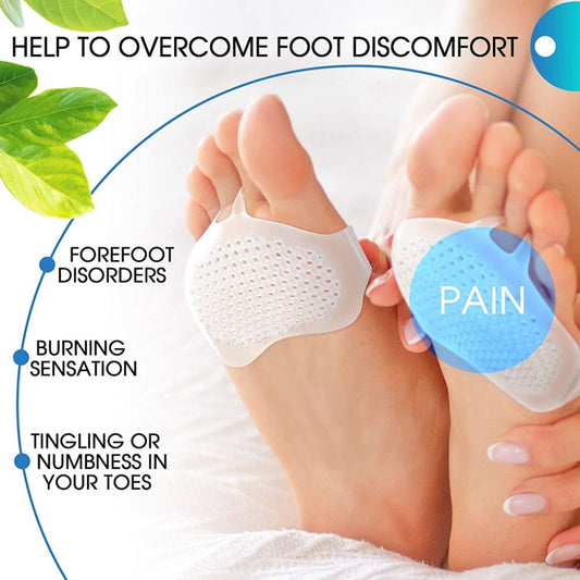 silicone front foot pad anti-slip insole for pain relief, for forefoot pain, calluses, blisters, for