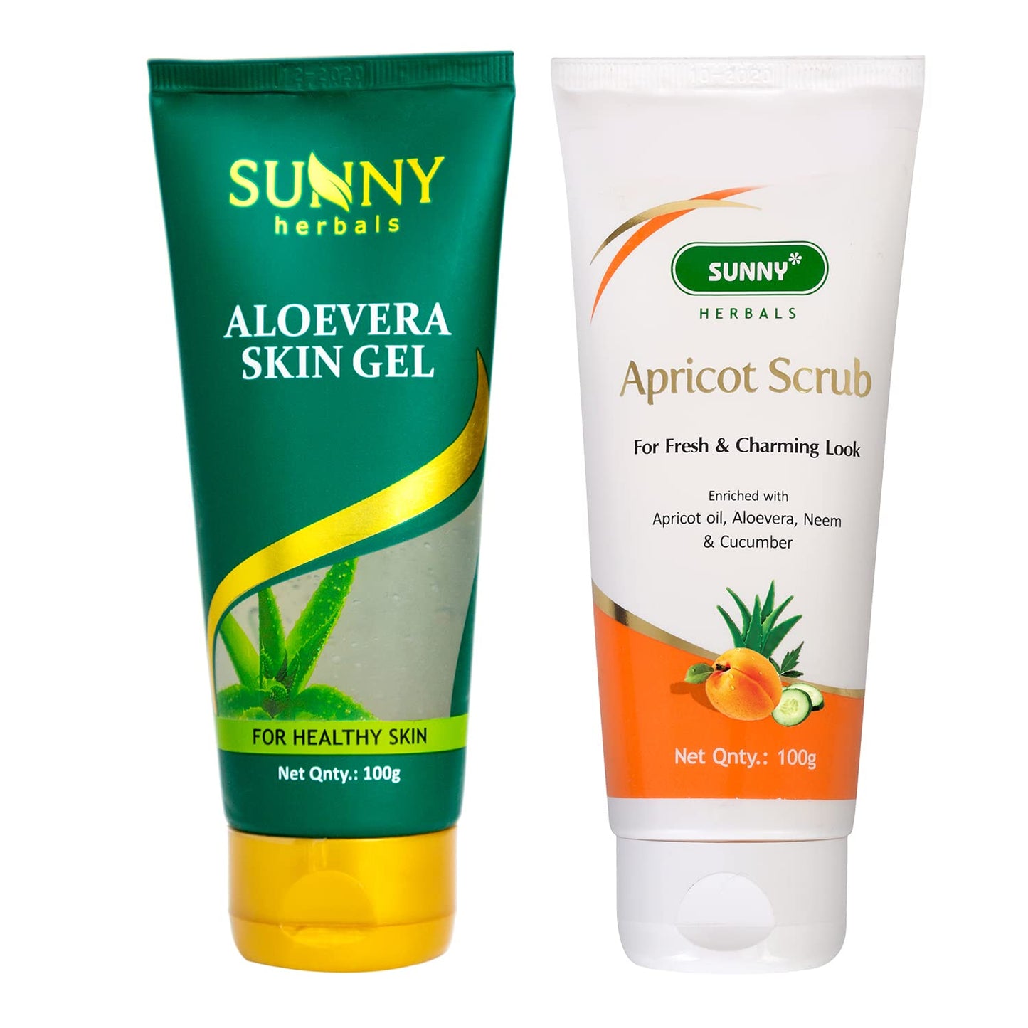 sunny face scrub(100 gm) & neem face wash(110 gm) | removes embedded dirt from pores | exfoliates de
