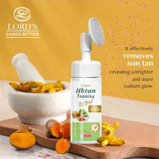 lords ubtan foaming face wash (150ml)