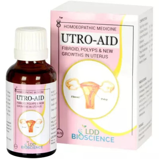 ldd bioscience utro -aid drops (30ml) used for growth in uterus, irregular bleeding & pain during me