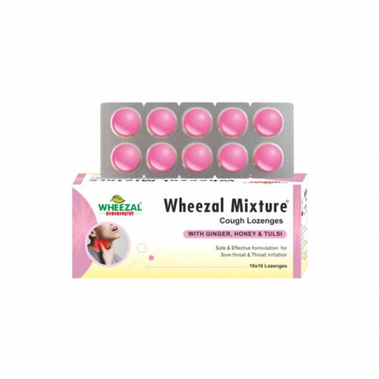 wheezal mixture cough lozenges 10 strips x 10 capsules