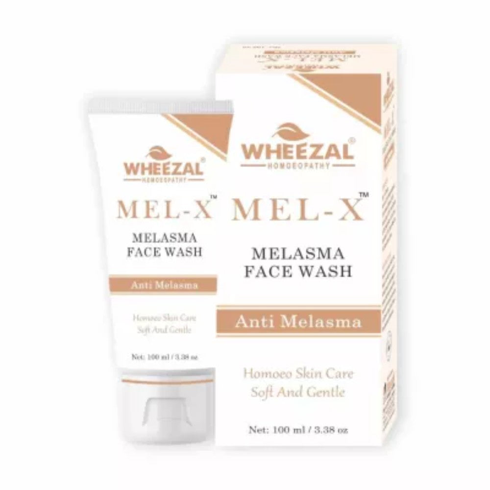 Wheezal Mel-X Anti-Melasma Face Wash | Cleanses Pigmentation, Dark Patches & Uneven Skin Tone (100ml)