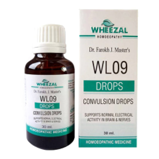 Wheezal WL 9 Convulsion Drops (30ml) Relieves violent movement,twitching,jerking of muscles,tremblin