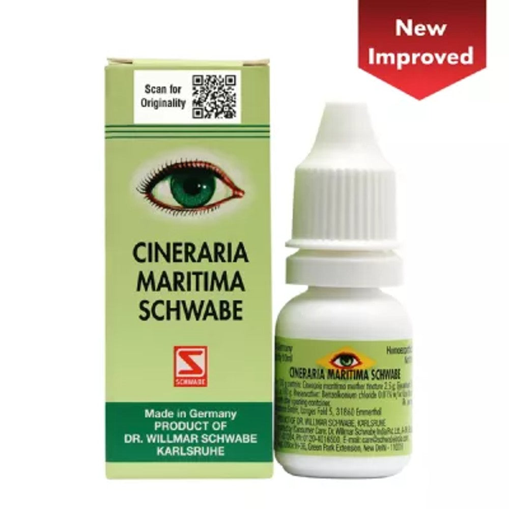 willmar schwabe germany cineraria maritima eye drops (alcohol free) (10ml) manage opacity, eye dryne