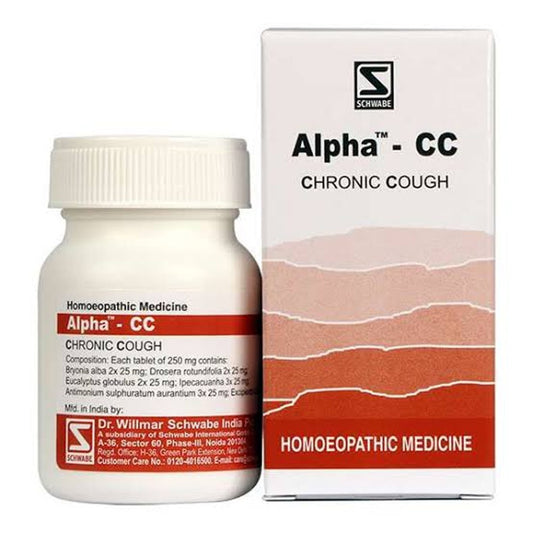 willmar schwabe india alpha cc (chronic cough) (20g) relieves dry cough, irritation in throat, hoars