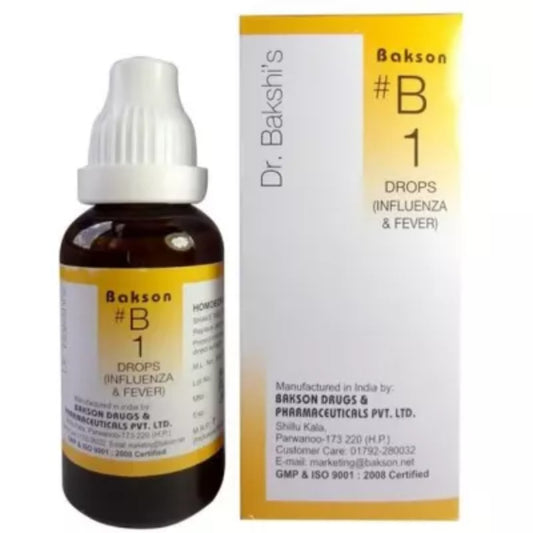 bakson b1 influenza and fever drops (30ml)