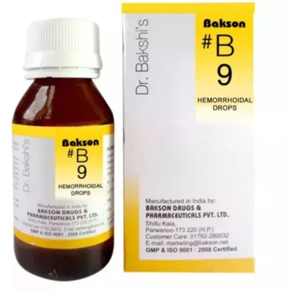 bakson b9 hemorrhoidal drops (30ml)
