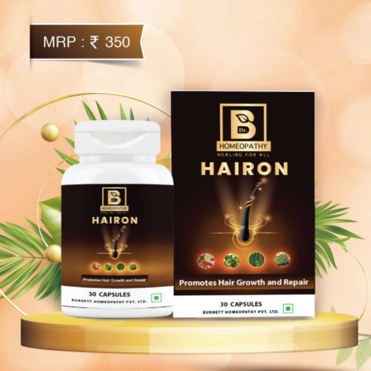 burnett hairon 30 capsule (helps add volume to hair. promotes hair growth. promotes hair thickness )