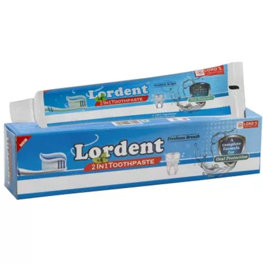 lords lordent 2 in1 tooth paste 100gm