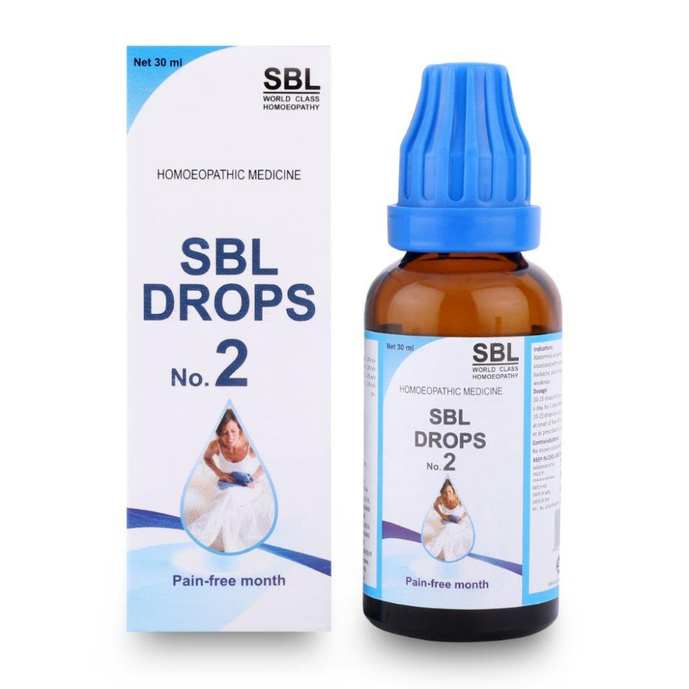 SBL Drops No. 2 (For Dysmenorrhoea) - 30ml