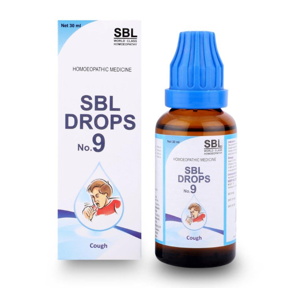 SBL Drops No. 9 ( For Cough) - 30ml