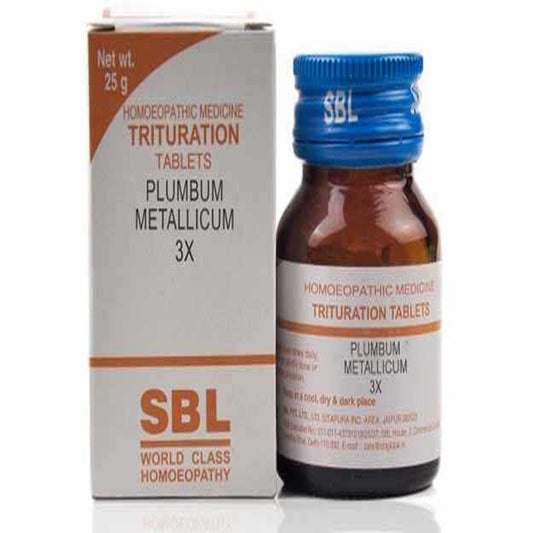 sbl plumbum metallicum 3x tablets 25gm