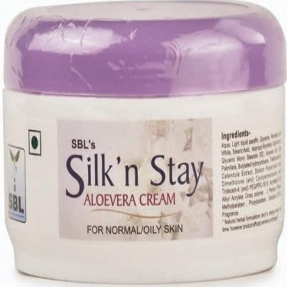 SBL Silk N Stay Aloevera Cream Jar For dry Skin (200g)