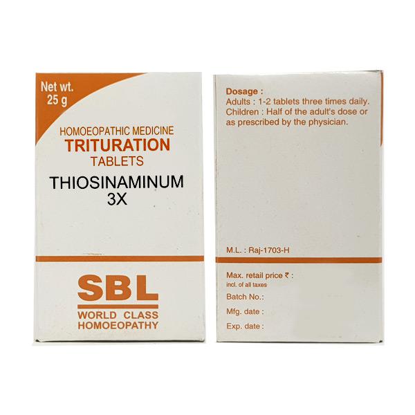 sbl thiosinaminum 3x tablets 25gm