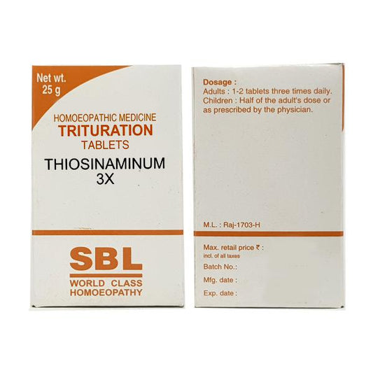 sbl thiosinaminum 3x tablets 25gm
