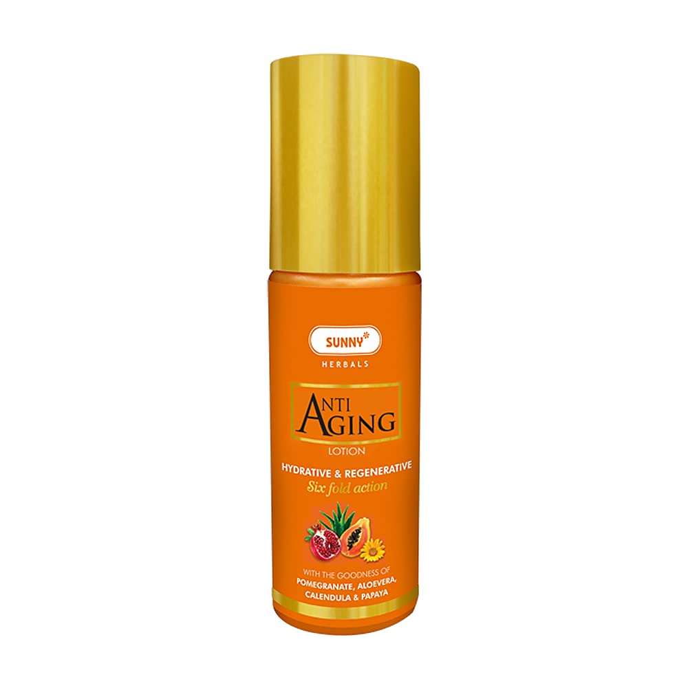 sunny anti aging lotion blend of vitamins, essential oil & herbal extracts for women 80ml