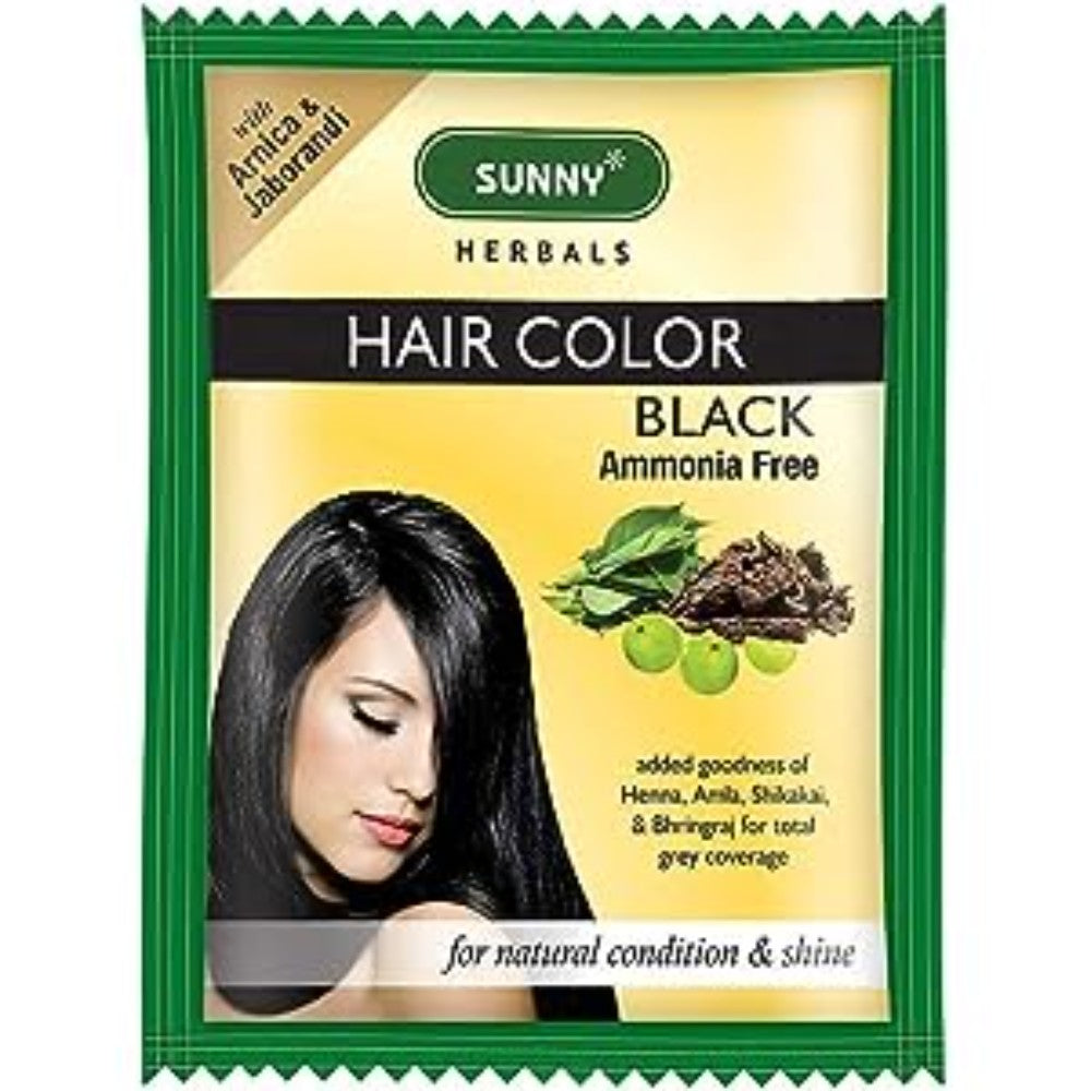 Sunny Herbals Hair Color Sachets - Black - Pack of 1