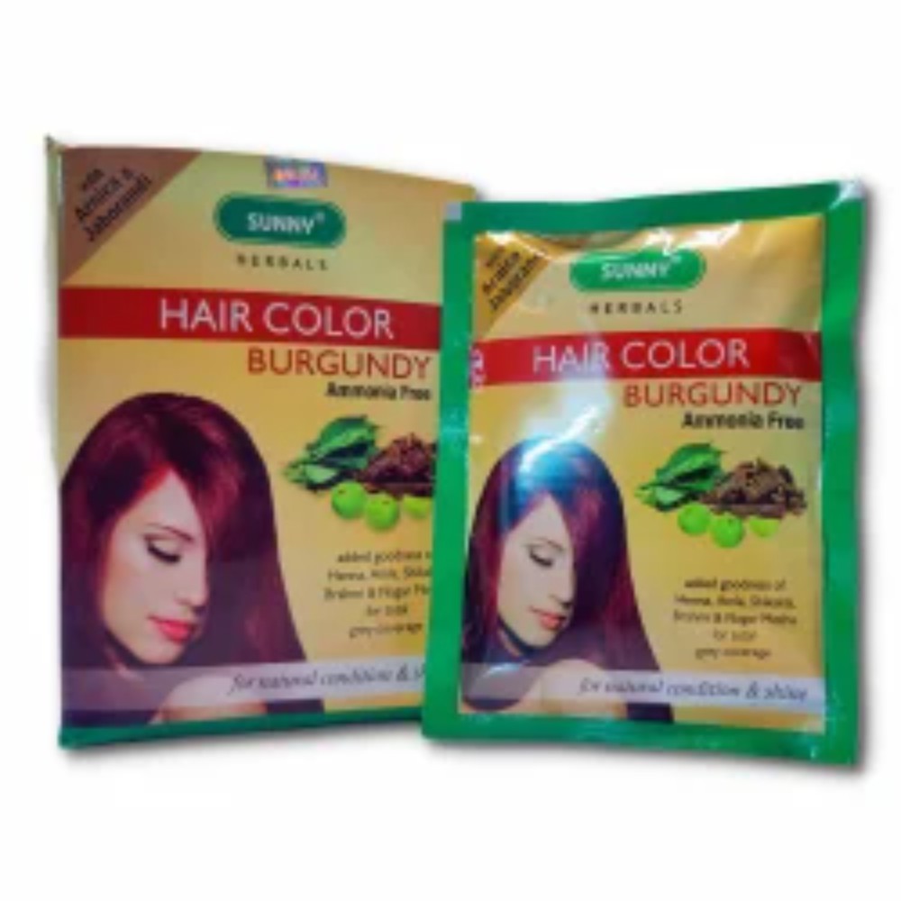 sunny hair color burgundy (pack of 12) colour