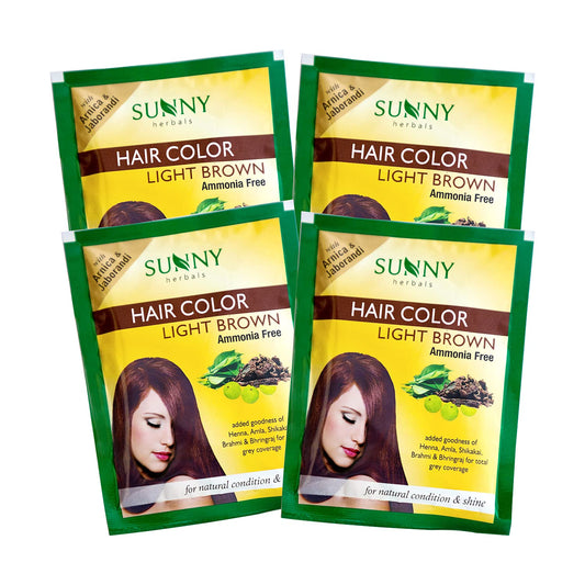 sunny hair color light brown (pack of 12)