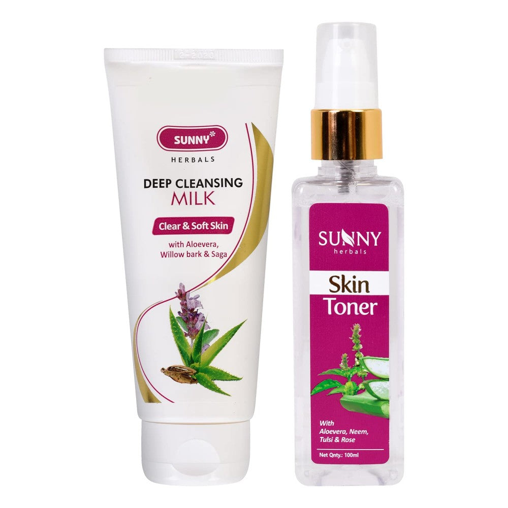 sunny deep cleansing milk(100ml) & skin toner(100ml)