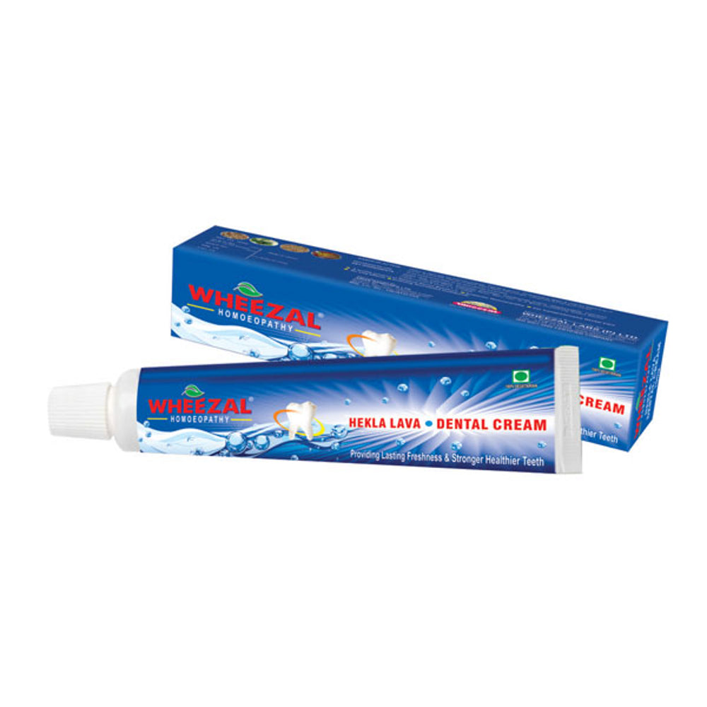 Wheezal Hekla Lava Dental Cream | Relieves Toothache, Bleeding Gums & Plaque - 100gm
