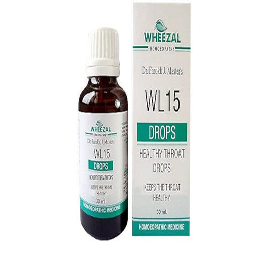Wheezal WL 15 Healthy Throat Drops (30ml) Effective in Throat Infection, Allergic Disorders, Improve