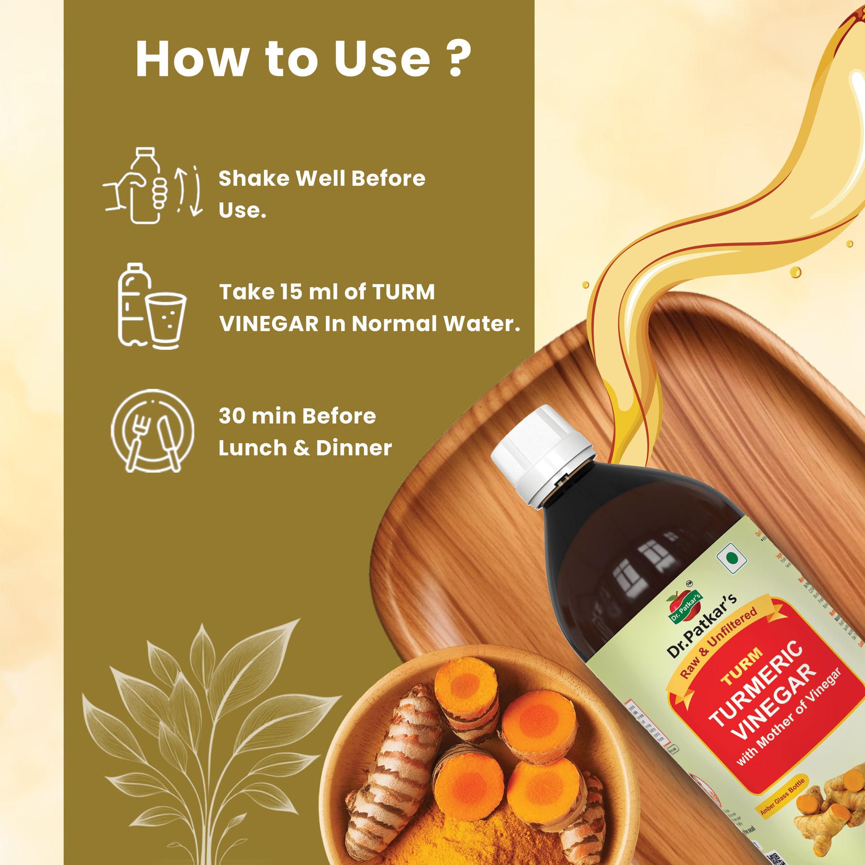 Dr. Patkar's Turmeric Vinegar with Mother