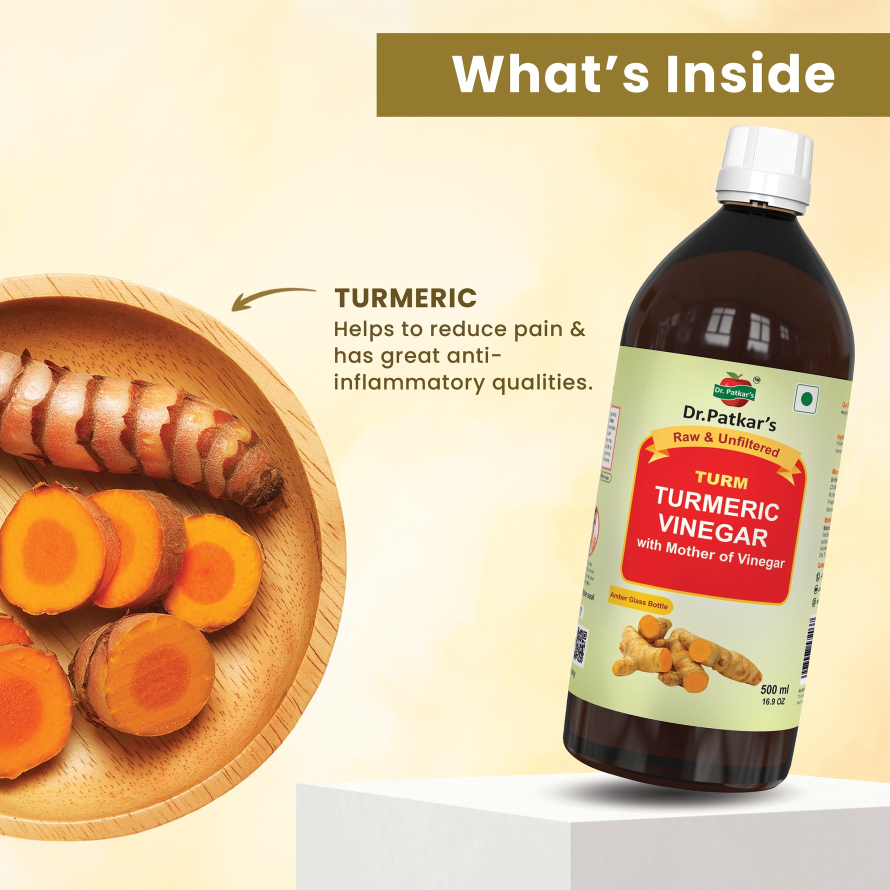 Dr. Patkar's Turmeric Vinegar with Mother