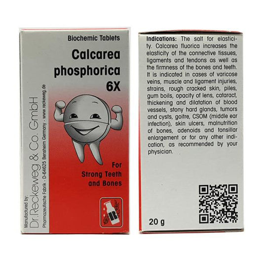 Dr. Reckeweg Calcarea Phosphorica Biochemic Tablet 6X - Supports Strong Teeth & Bones | For Pain Relief