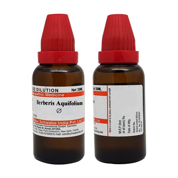 Dr Willmar Schwabe Berberis Aquifolium Mother Tincture Q - 30ml (Pack of 2)