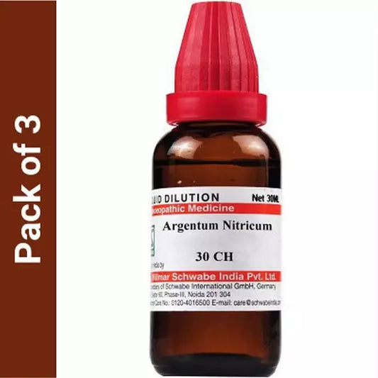 Dr Willmar Schwabe India Argentum Nitricum Dilution 30 CH - Pack of 3