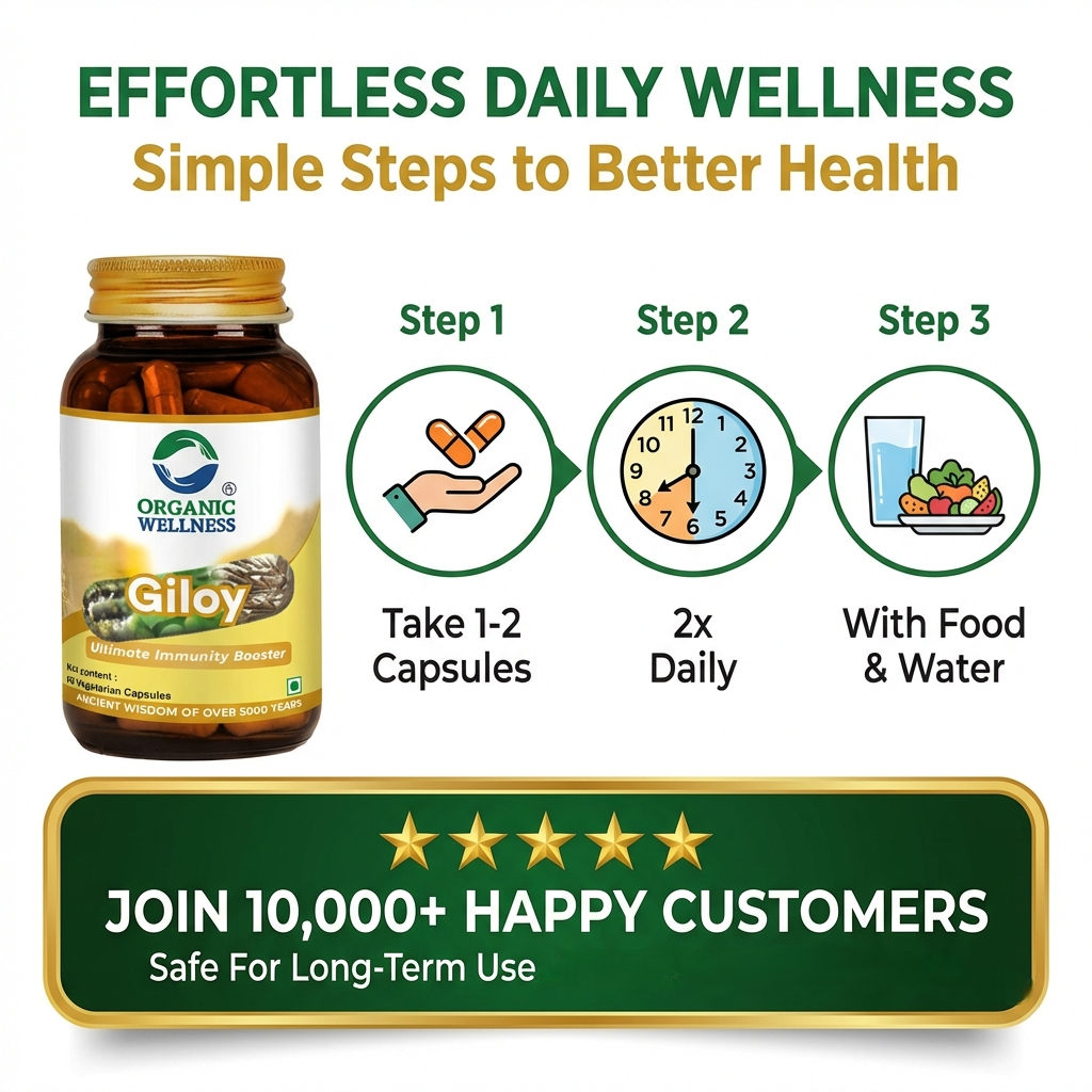 Organic Wellness Giloy Capsules - 90 Capsules